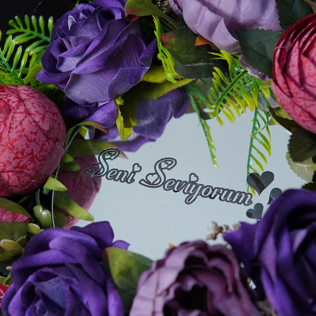 Mor ve Pembe Yapay Buket - Alanya Çiçek Siparişi