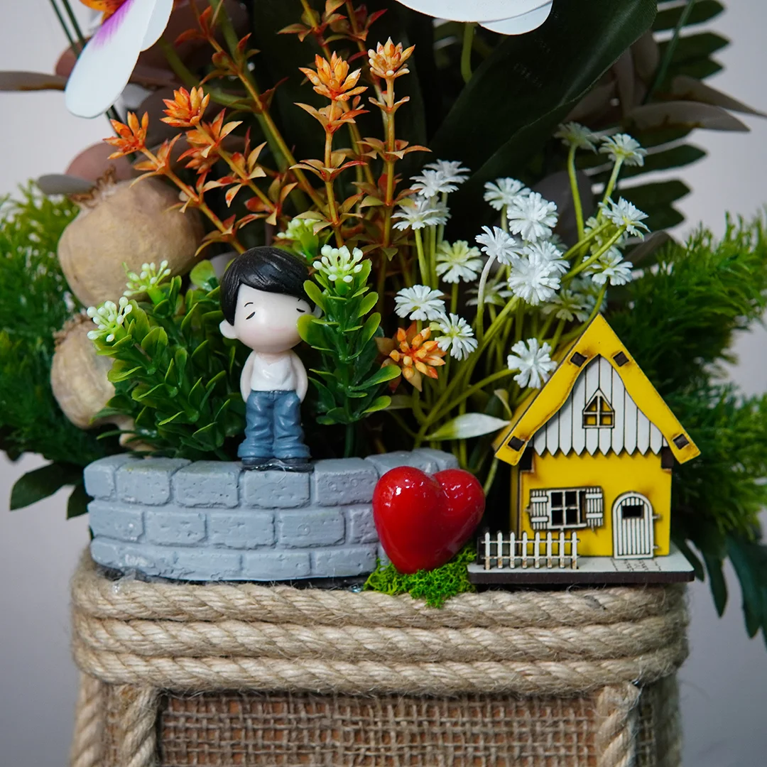 Renkli Yapay Orkide - Alanya Çiçek Siparişi