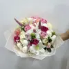 Renkli Yapay Pembe-Beyaz Buket