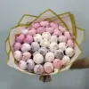 Renkli Yapay Pembe Şakayık Buket